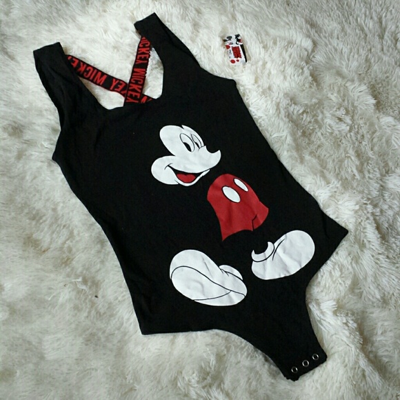 Disney Tops - {Disney} Mickey Mouse Racer Back Bodysuit